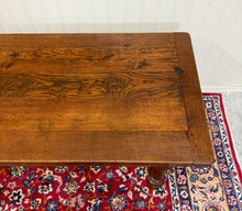 Load image into Gallery viewer, Antique French Country Farm Dining Table Farmhouse LARGE Drawer Oak 98"