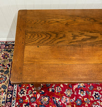 Load image into Gallery viewer, Antique French Country Farm Dining Table Farmhouse LARGE Drawer Oak 98"