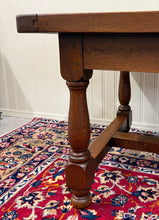 Load image into Gallery viewer, Antique French Country Farm Dining Table Farmhouse LARGE Drawer Oak 98"
