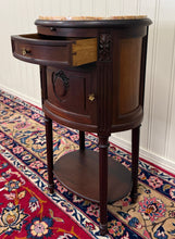 Load image into Gallery viewer, Antique PAIR French Louis XVI Style Marble Top NIghtstands End Tables c.1920s-30