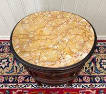 Load image into Gallery viewer, Antique PAIR French Louis XVI Style Marble Top NIghtstands End Tables c.1920s-30