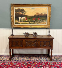 Load image into Gallery viewer, Antique English Jacobean Console Buffet Sideboard Sofa Table Oak c.1930s