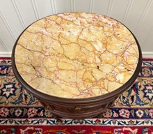 Load image into Gallery viewer, Antique PAIR French Louis XVI Style Marble Top NIghtstands End Tables c.1920s-30