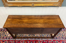 Load image into Gallery viewer, Antique English Jacobean Console Buffet Sideboard Sofa Table Oak c.1930s