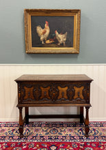 Load image into Gallery viewer, Antique English Jacobean Sideboard Server Entry Sofa Table Oak c.1920s-30s