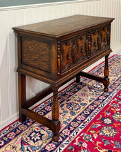 Load image into Gallery viewer, Antique English Jacobean Sideboard Server Entry Sofa Table Oak c.1920s-30s