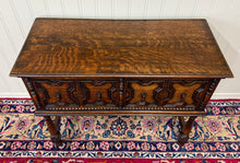 Load image into Gallery viewer, Antique English Jacobean Sideboard Server Entry Sofa Table Oak c.1920s-30s