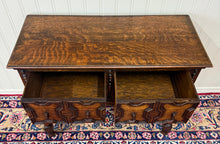 Load image into Gallery viewer, Antique English Jacobean Sideboard Server Entry Sofa Table Oak c.1920s-30s