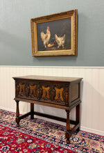 Load image into Gallery viewer, Antique English Jacobean Sideboard Server Entry Sofa Table Oak c.1920s-30s