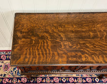 Load image into Gallery viewer, Antique English Jacobean Sideboard Server Entry Sofa Table Oak c.1920s-30s