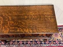 Load image into Gallery viewer, Antique English Jacobean Sideboard Server Entry Sofa Table Oak c.1920s-30s