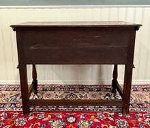 Load image into Gallery viewer, Antique English Jacobean Sideboard Server Entry Sofa Table Oak c.1920s-30s