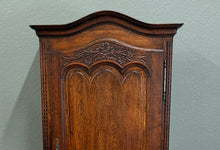 Load image into Gallery viewer, Antique French Louis XV Style Armoire Linen Cabinet Chest Bonnetiere Oak