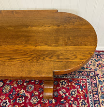 Load image into Gallery viewer, Antique French Country Dining Table Farmhouse Double Baluster Honey Oak 1930s