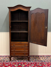 Load image into Gallery viewer, Antique French Louis XV Style Armoire Linen Cabinet Chest Bonnetiere Oak