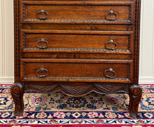 Load image into Gallery viewer, Antique French Louis XV Style Armoire Linen Cabinet Chest Bonnetiere Oak