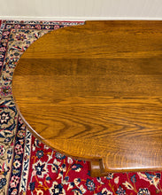 Load image into Gallery viewer, Antique French Country Dining Table Farmhouse Double Baluster Honey Oak 1930s