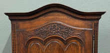 Load image into Gallery viewer, Antique French Louis XV Style Armoire Linen Cabinet Chest Bonnetiere Oak