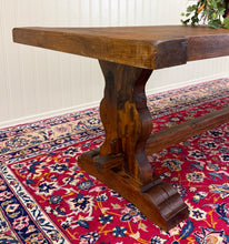 Load image into Gallery viewer, Antique French Country Farm Dining Table Farmhouse Trestle Base Oak c.1890s