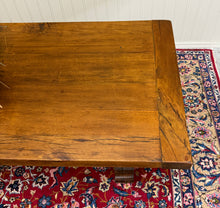 Load image into Gallery viewer, Antique French Country Farm Dining Table Farmhouse Trestle Base Oak c.1890s