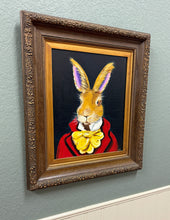 Load image into Gallery viewer, English Framed Acrylic Debonair Hare Painting on Board