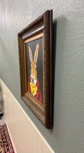 Load image into Gallery viewer, English Framed Acrylic Debonair Hare Painting on Board
