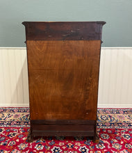 Load image into Gallery viewer, Antique French Renaissance Revival Oak Cabinet Barley Twist Carved Drawers 19thC
