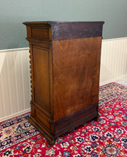 Load image into Gallery viewer, Antique French Renaissance Revival Oak Cabinet Barley Twist Carved Drawers 19thC