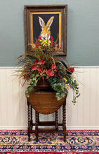 Load image into Gallery viewer, Antique English Table Drop Leaf Gateleg Barley Twist Oak Oval c. 1920-30s