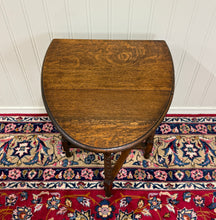 Load image into Gallery viewer, Antique English Table Drop Leaf Gateleg Barley Twist Oak Oval c. 1920-30s
