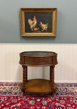 Load image into Gallery viewer, Antique French Oak Barley Twist Standing Planter Jardinière Liner c. 1930s