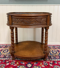 Load image into Gallery viewer, Antique French Oak Barley Twist Standing Planter Jardinière Liner c. 1930s
