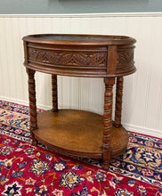 Load image into Gallery viewer, Antique French Oak Barley Twist Standing Planter Jardinière Liner c. 1930s