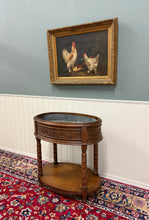 Load image into Gallery viewer, Antique French Oak Barley Twist Standing Planter Jardinière Liner c. 1930s