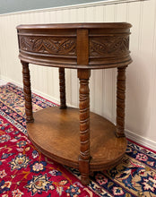 Load image into Gallery viewer, Antique French Oak Barley Twist Standing Planter Jardinière Liner c. 1930s