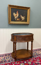 Load image into Gallery viewer, Antique French Oak Barley Twist Standing Planter Jardinière Liner c. 1930s