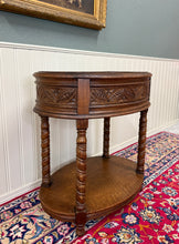 Load image into Gallery viewer, Antique French Oak Barley Twist Standing Planter Jardinière Liner c. 1930s