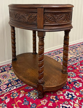 Load image into Gallery viewer, Antique French Oak Barley Twist Standing Planter Jardinière Liner c. 1930s