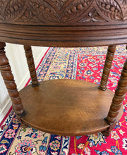 Load image into Gallery viewer, Antique French Oak Barley Twist Standing Planter Jardinière Liner c. 1930s