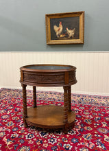 Load image into Gallery viewer, Antique French Oak Barley Twist Standing Planter Jardinière Liner c. 1930s