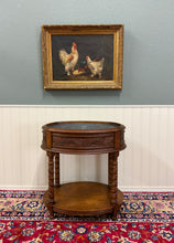 Load image into Gallery viewer, Antique French Oak Barley Twist Standing Planter Jardinière Liner c. 1930s