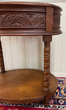 Load image into Gallery viewer, Antique French Oak Barley Twist Standing Planter Jardinière Liner c. 1930s
