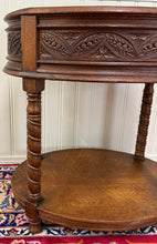 Load image into Gallery viewer, Antique French Oak Barley Twist Standing Planter Jardinière Liner c. 1930s
