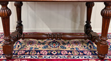Load image into Gallery viewer, Antique French Henri II Style Writing Desk Table Drawers Oak c. 1930s