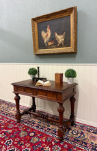 Load image into Gallery viewer, Antique French Henri II Style Writing Desk Table Drawers Oak c. 1930s