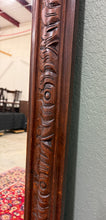Load image into Gallery viewer, Antique French Renaissance Style Carved Oak Hunt Stag Pier Mirror Crown c.1880s
