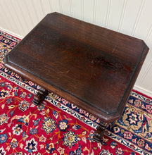 Load image into Gallery viewer, Antique French Oak Renaissance Revival Library Dolphin Table Desk c. 1880s