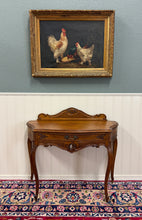 Load image into Gallery viewer, Antique French Oak Louis XV Style Entry Console or Hall Table with Drawer c.1930