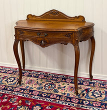 Load image into Gallery viewer, Antique French Oak Louis XV Style Entry Console or Hall Table with Drawer c.1930