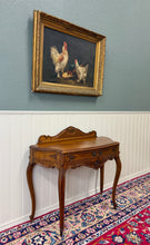 Load image into Gallery viewer, Antique French Oak Louis XV Style Entry Console or Hall Table with Drawer c.1930